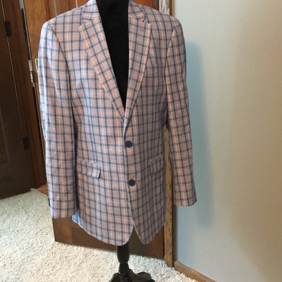 tommy hilfiger plaid suit